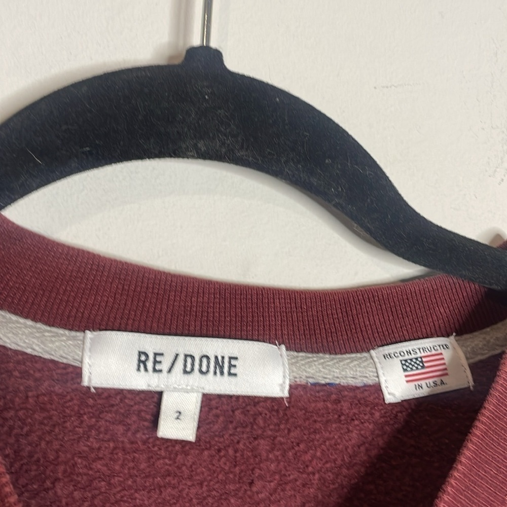 Re/Done | Women’s Distressed Champion Sweatshirt NWT - Picture 5 of 11
